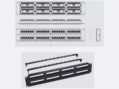 48口一體式超五類非屏蔽配線架